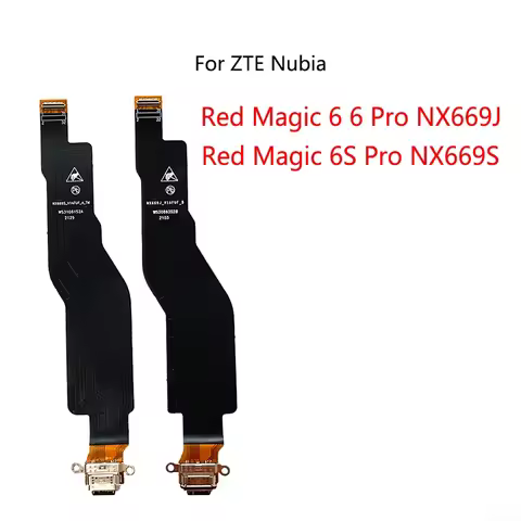 USB Charging Dock Connector Charge Port Flex Cable For ZTE Nubia Red Magic 5S 5G NX659j 6 Pro NX669j