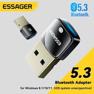 Essager USB Bluetooth 5.3 5.0 Dongle Adapter For PC Speaker Wireless Mouse Earphone Keyboard Music Audio Receiver Transmitter