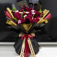 BOUQUET KAWAT BULU/BOUQUET BIRTHDAY/KONVO/ANNIVERSARY/RETIREMENT