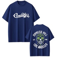 T-shirt Rapper Cypress Hill dengan Grafik Rangka, T-Shirt Lelaki Wanita, Fesyen Hip Hop Streetwear, 