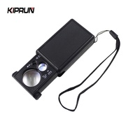 KIPRUN 30X 60X Handheld Magnifying Glass Tools, Foldable 3 in 1 30X 60X  Magnifier Tools, Loupe With