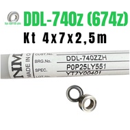 Combo of 10 bearings DDL-740z (674z) size 4x7x2.5m