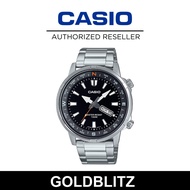 Casio MTD-130D-1A4 Standard Analog Sporty Design Rotating Compass Ring Dial Men's Stainless Steel Wa
