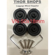 4 Pcs Vn-50X18Mm Replacement Suitcase Wheels Replacement Wheel
