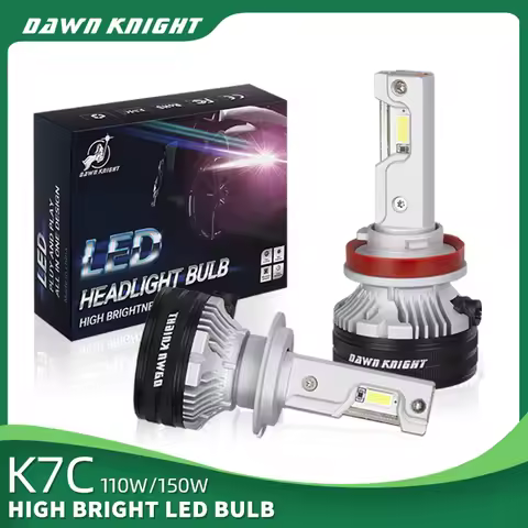 DAWNKNIGHT K7C H7 H11 4300K Led Lamps 3 Copper Tube Led Headlight Bulb H1 H4 HB3 9005 HB4 9006 Plug 