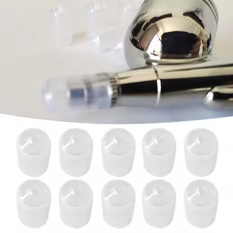 10pcs/Set Airbrush Cap Painting Airbrush Protection Cap Soft Protective Cover Easy Cleaner