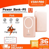 V380 PRO Mini Powerbank fast charging 10000mAh/12000mAh  20W Magnetic Wireless Powerbank for Samsung