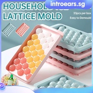 INTR 33 Hole Ice Cube Tray Round Cubes Plastic Ice Cube Maker Mold Ice Cube Maker For Ice Cream Party Whiskey Cocktail