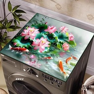 Happy New Year Drum Washing Machine Diatom Mud Cover Pad Anti-Dust Absorb Water Refrigerator Cloth S
