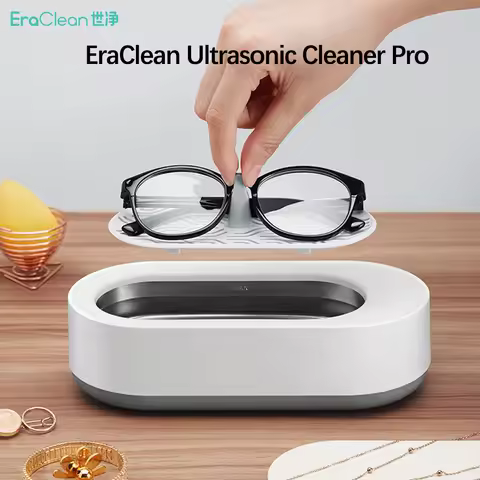 EraClean Ultrasonic Cleaner Pro Rechargeable Cleaning Machine 45000Hz High Frequency Vibration Clean