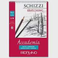 【Fabriano】Accademia素描本Sketches ,120G,14.8X21,50張,線圈