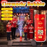 2026 Chinese New Year Fireworks Bubble Machine Electric Bubbles With Music Light Wedding D7h7
