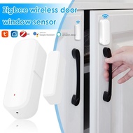Tuya Zigbee3.0 Window Door Sensor With Battery Smart Home Security Alarm System Voice Control Via Alexa Google Home Smart