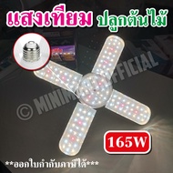 หลอดไฟปลูกต้นไม้ไฮโดรโปนิกส์ led grow light ขั้ว E27 hydroponics สวนผักออแกนิค ประหยัดไฟ ไฟปลูกต้นไม