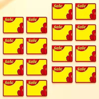 50Pcs Price Tags Blank Labels Market Advertising Retail Shop Signs Price Labels Advertising Tags Pro