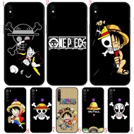 Samsung A12 A22 A32 A52 4G A32 A42 A52 5G One Piece Luffy Anime Soft Black Phone Case