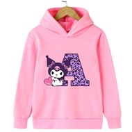 2024 Hot Seling Kuromis Children Hoodies Letter Name Combination Sweatshirt Kawaii Pullover Anime Cartoons Casual Girls Clothes