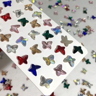 Butterfly Decorated With Diamonds Size 7x8 Mm.