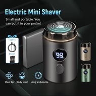 Mini Electric Shaver For Men Pocket Size Washable Rechargeable Portable Cordless Trimmer Face Beard 