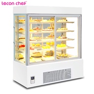 leconchef Commercial Bakery Shop Large Capacity Floor Standing Upright Showcase Cake Display Fridge Chiller Customized machines