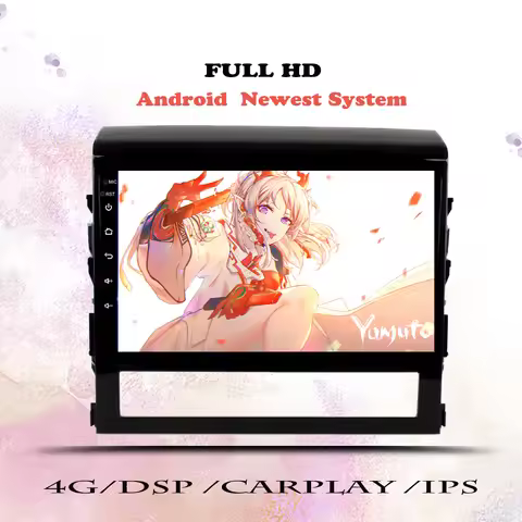 9" Android 14.0 Car Radio DVD HU For Toyota Land Cruiser 200 LC200 2016 - 2021 Auto Audio Multimedia