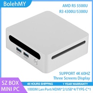 SZBOX AMD R5 5500U R3 4300U/5300U Mini PC Windows 11 PRO DDR4 3200MHz NVME SSD WiFi6 BT5.2 4K HD Des