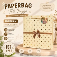 1 PCS Paperbag HighTALI Size M 26x32x10 cm Patterned Paperbag Paper Bag Gift Wrapping Cardboard