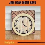 Wooden Motif Ogan Clock
