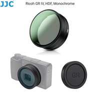 JJC UV Filter Lens Hood 2-in-1 for Ricoh GR IV GR4 GR IV HDF Monochrome Camera Multi-Coated Lens Pro