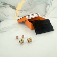 「M.Y精品」 Hermes 🐎家 mini pop h 耳針 奶白玫瑰金