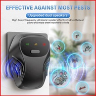 DC3 Dual Speakers Ultrasonic Pest Repeller High Power Frequency Plug In Mosquito Repellent Device