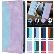 Luxury Leather Case For OPPO A98 A78 A58 A38 A18 A79 A59 5G A32 A9 A5 2020 4G Business Flip Wallet B