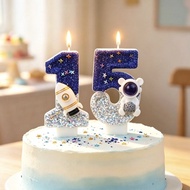 Creative Space Rocket Astronaut Birthday Number Candle Boy 10th Birthday Party Birthday Cake 18th Bi