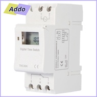 ADDO.PH Programmable Digital Timer Switch, THC 30A 220V Electronic Time Control, Timer Relay 7 Day D
