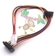 ATX 4 pin to 2 sata power cable splitter converter hdd ssd hdd 2.5