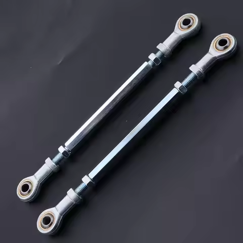2 Pcs Upper Lower Adjustable Ball Joints Steering Inner Tie Rod Ends for ATV Four Wheeler Quad Go Ka