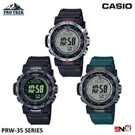 Casio Protrek PRW-35 PRW-35Y Triple Sensors Tough Solar Resin Band Digital Men Watch