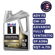 🇺🇸MOBIL 1 EXTENDED PERFORMANCE 0W20 ADVANCE FULLY SYNTHETIC MOTOR OIL (5QT/4.73L) DEXOS 1