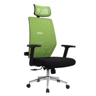 MerryRabbit - 高背活動頭枕網布轉椅電腦椅辦公椅 MR-8026H 綠色