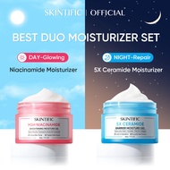 SKINTIFIC Moisturizer Glowing & Brightening Skincare MSH Niacinamide Moisture / 5X Ceramide Moisturi