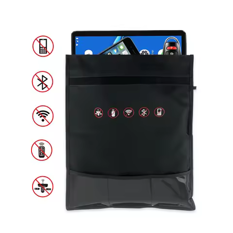 Mobile Phone Signal Shielding Bag Faraday Cage Pouch Car Key Laptop Bank Card Privacy Protection Bag