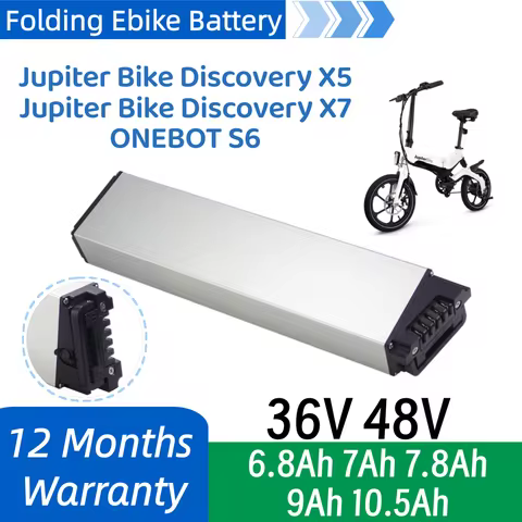 Jupiter Bike Discovery X5 X7 36V 6.8Ah 7Ah 7.8Ah 9Ah 10.5Ah Replacement Battery for ONEBOT S6 Ebike 