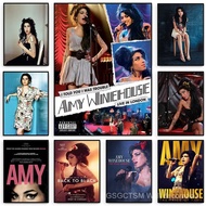 Beauty Woman Amy Winehouse Poster Music Singer Star Portrait Canvas Painting Wall Art Club Bar Bedro
