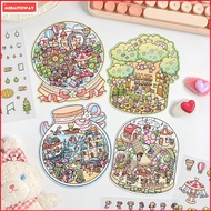 【 MT】Dreamland 3D Stickers Landscape House Stickers Cartoon Children Stickers