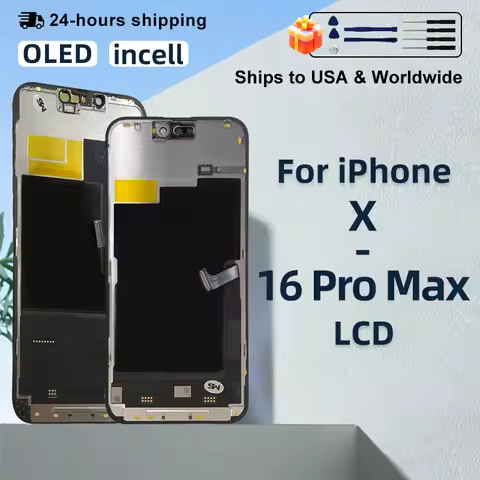 AAA+ OLED Display For iPhone XS 11 Pro LCD 3D Touch Screen Digitizer For iPhone 12 Pro Max Screen 13