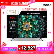 [NEW 2025] TCL ทีวี 55 นิ้ว 4K Mini QLED Google TV รุ่น 55Q6C HVA Panel ระบบปฏิบัติการ Google/Gaming