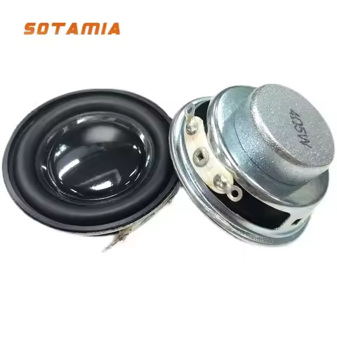 SOTAMIA 2Pcs 40MM Mini Audio Speaker 4 Ohm 8 Ohm 5W Full Frequency Loudspeaker Dual Magnetic Home Th