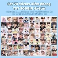 Set of 70 TXT SOOBIN sealing stickers 4x4cm pre-cut
