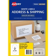 Avery Multipurpose White A4 CD / VCD / DVD Labels L7660-100 (100 Sheets Per Packet) O-DIA 114.5 mm