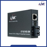 Link UT-0216E-SM30 Enhance Fiber Optic Media Converter RJ45/SC (SM.) 10/100 Mbps Distance 30 km